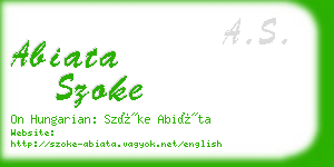 abiata szoke business card